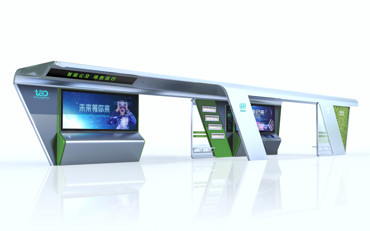 智慧交通智能公交候車(chē)亭